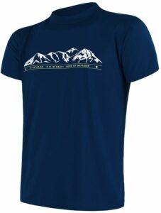 SENSOR COOLMAX TECH MOUNTAINS LIMITED pánské triko kr.rukáv deep blue Velikost: M