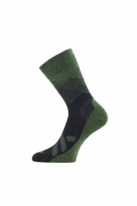 Lasting merino ponožky FWO zelené Velikost: (34-37) S