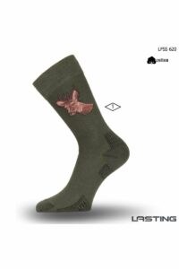 Lasting Ponožka LFSS 620 zelená Velikost: (46-49) XL