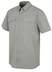 Husky Pánská košile s krátkým rukávem Grimy M sv. šedá Velikost: XL